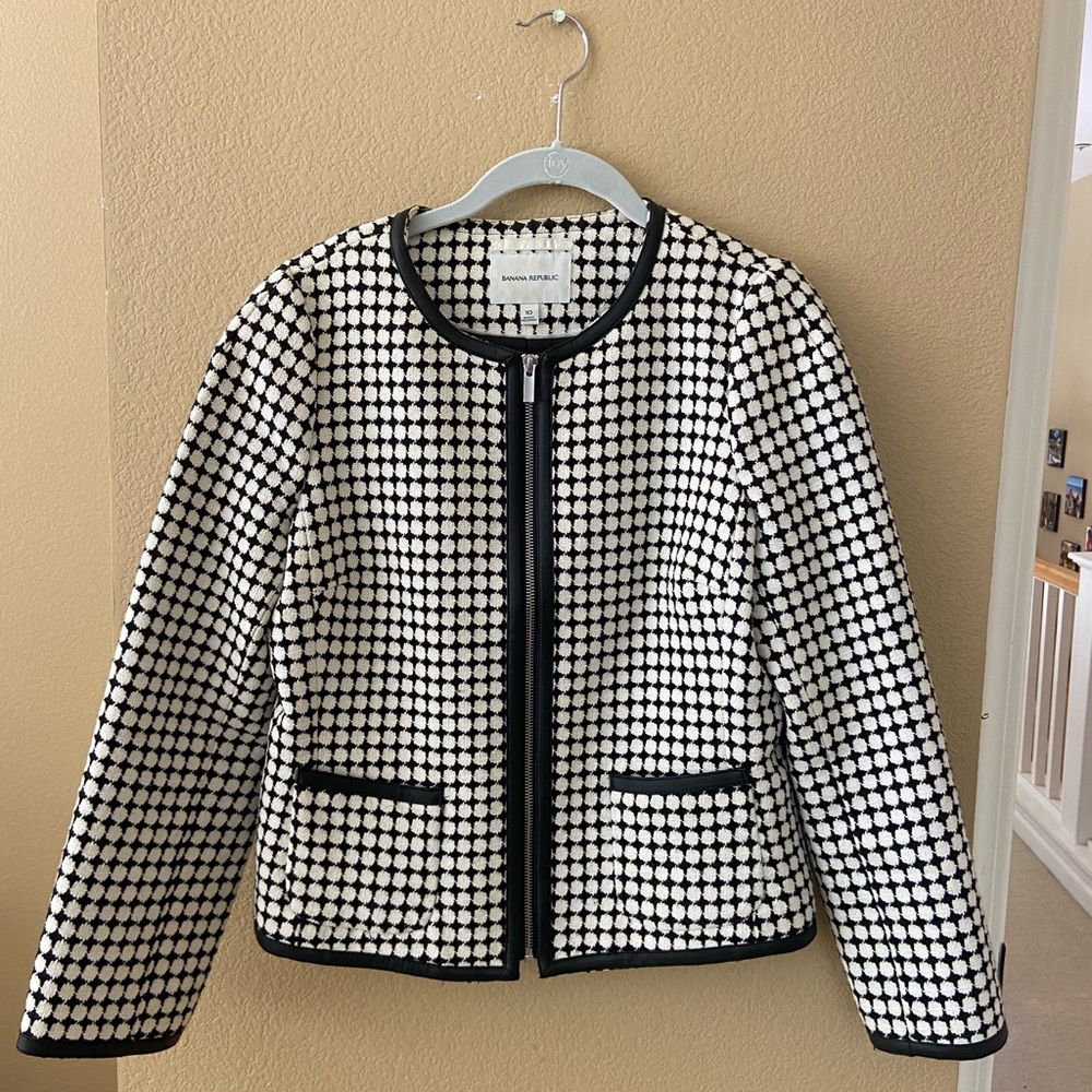 Banana Republic Black and White Jacket